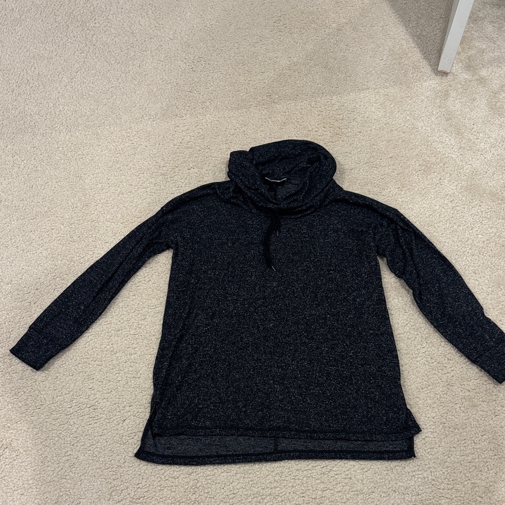 Heather Gray Cowl Neck Maternity Sweatshirt